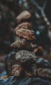 Preview wallpaper stones, balance, shapes