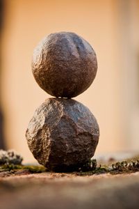 Preview wallpaper stones, balls, moss, close-up