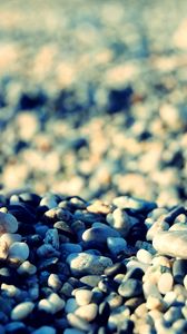 Preview wallpaper stones, beach, pebble, shadows, gray