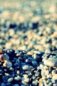 Preview wallpaper stones, beach, pebble, shadows, gray