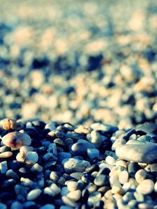 Preview wallpaper stones, beach, pebble, shadows, gray