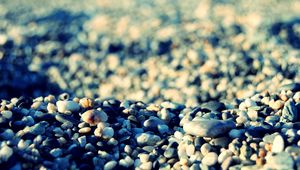 Preview wallpaper stones, beach, pebble, shadows, gray