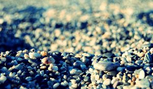 Preview wallpaper stones, beach, pebble, shadows, gray