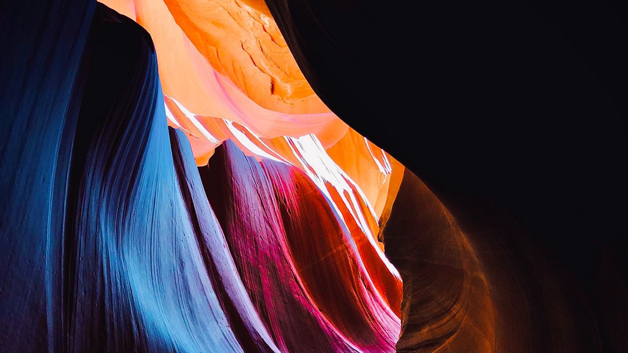 Wallpaper stones, bends, stripes, abstraction, colorful