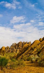 Preview wallpaper stones, blocks, desert, vegetation