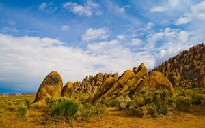 Preview wallpaper stones, blocks, desert, vegetation