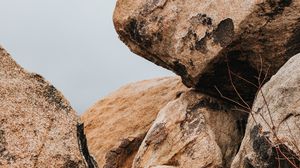Preview wallpaper stones, blocks, rocks, branch