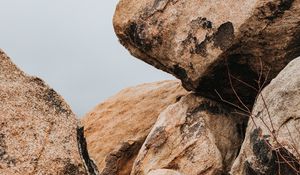 Preview wallpaper stones, blocks, rocks, branch