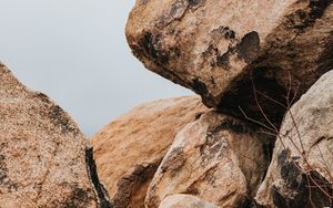 Preview wallpaper stones, blocks, rocks, branch