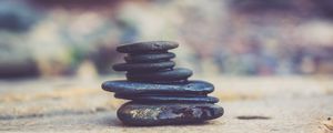 Preview wallpaper stones, blur, shape