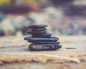 Preview wallpaper stones, blur, shape
