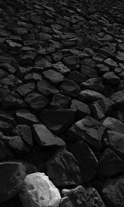 Preview wallpaper stones, bw, nature