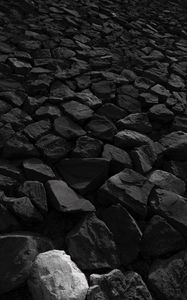 Preview wallpaper stones, bw, nature