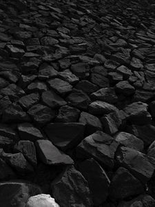 Preview wallpaper stones, bw, nature