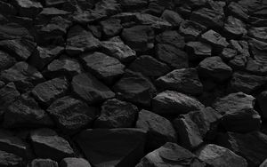 Preview wallpaper stones, bw, nature