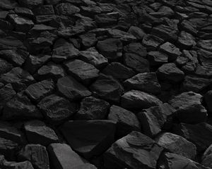 Preview wallpaper stones, bw, nature