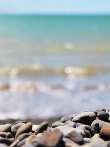 Preview wallpaper stones, coast, beach, day