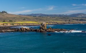 Preview wallpaper stones, coast, sea, nature