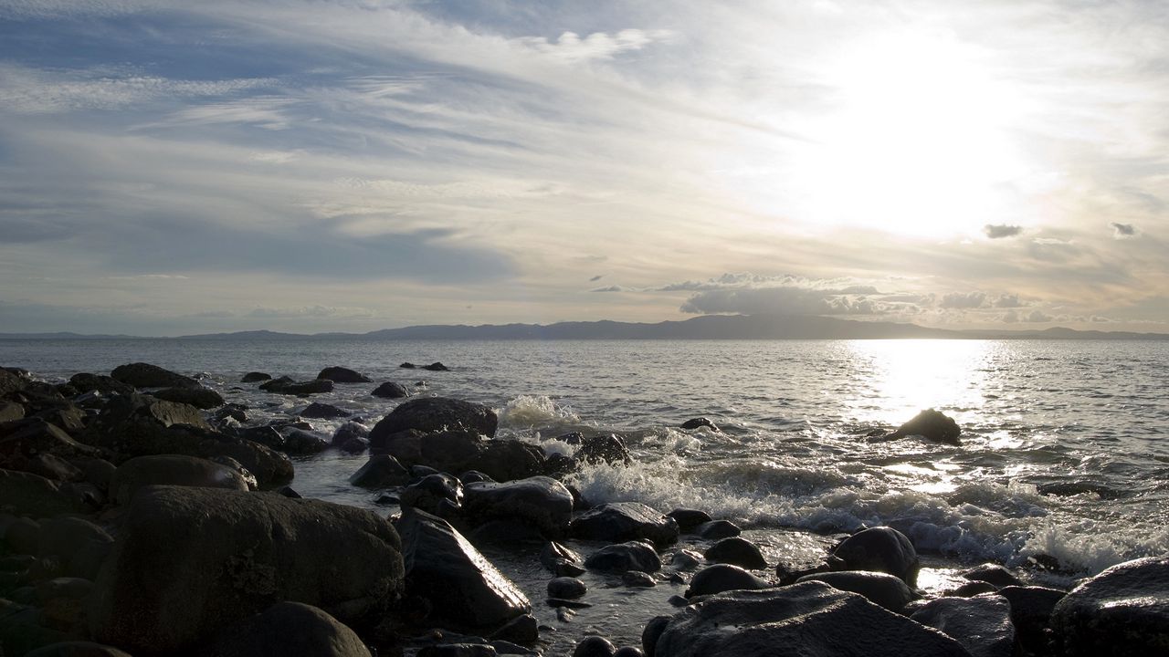 Wallpaper stones, coast, sea, whisper, day