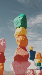 Preview wallpaper stones, colorful, construction