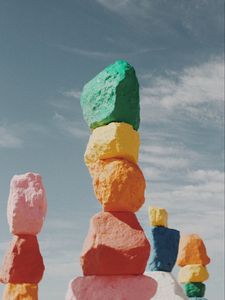 Preview wallpaper stones, colorful, construction