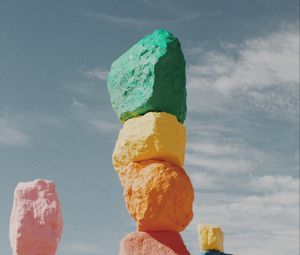 Preview wallpaper stones, colorful, construction
