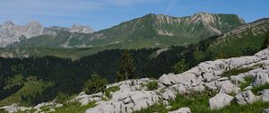 Preview wallpaper stones, crannies, mountains, sky, landscape