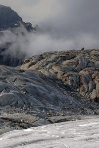 Preview wallpaper stones, cranny, relief, fog