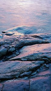 Preview wallpaper stones, cranny, relief, water, wet