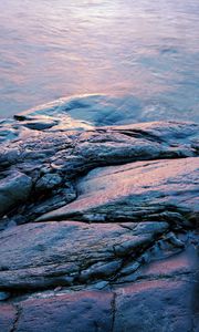 Preview wallpaper stones, cranny, relief, water, wet