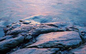 Preview wallpaper stones, cranny, relief, water, wet