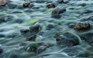 Preview wallpaper stones, flow, water