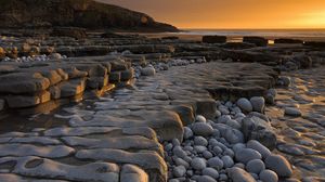 Preview wallpaper stones, form, coast, sea, water