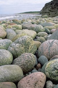 Preview wallpaper stones, gray, beach, round