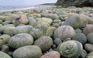 Preview wallpaper stones, gray, beach, round