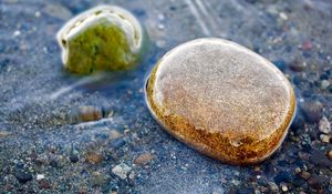 Preview wallpaper stones, moisture, sea, water, color