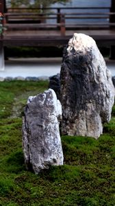 Preview wallpaper stones, moss, rock garden, japan