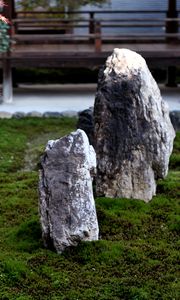 Preview wallpaper stones, moss, rock garden, japan