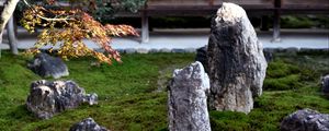 Preview wallpaper stones, moss, rock garden, japan