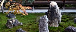 Preview wallpaper stones, moss, rock garden, japan