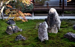 Preview wallpaper stones, moss, rock garden, japan