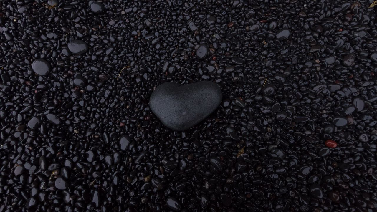 Wallpaper stones, pebbles, black, texture, background