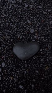 Preview wallpaper stones, pebbles, black, texture, background