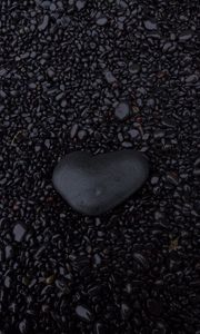 Preview wallpaper stones, pebbles, black, texture, background
