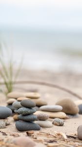 Preview wallpaper stones, pebbles, blur