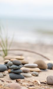 Preview wallpaper stones, pebbles, blur