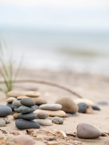 Preview wallpaper stones, pebbles, blur
