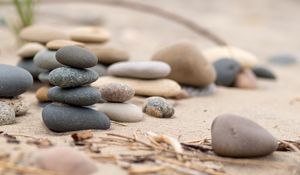 Preview wallpaper stones, pebbles, blur