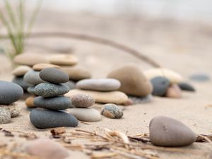 Preview wallpaper stones, pebbles, blur