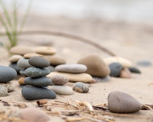 Preview wallpaper stones, pebbles, blur